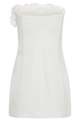 Brooks Rose Mini Dress - White